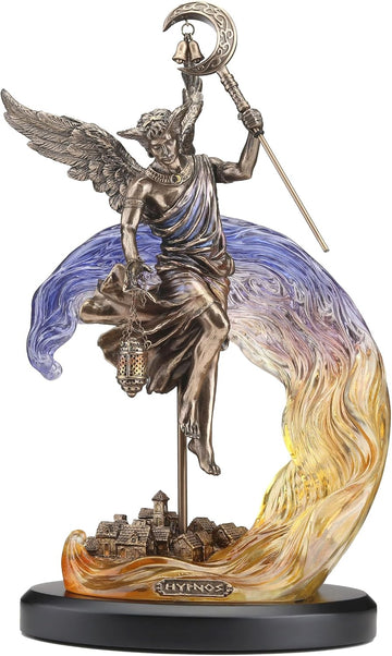 13 1/8 Inch Hypnos The Greek God of Slumber Cold Cast Resin Bronze Finish Sculpture
