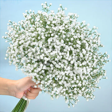 20Pcs White Babys Breath Artificial Flowers Bulk Fake Baby Breath