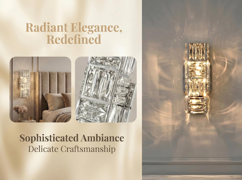 Crystal Wall Sconce Chrome Wall Sconces Wall Lighting