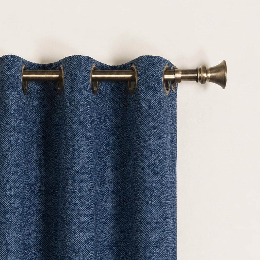 Curtain Rods for Windows 18 - 44 Inch, 1 Inch Heavy Duty Extendable Metal Drapery Rod, Adjustable Curtain Rod with
