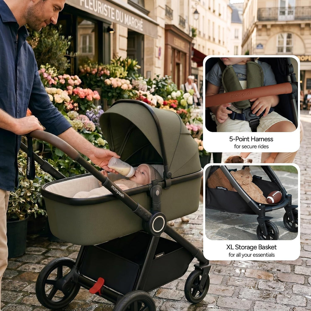 Ultimate2 Full-Size Stroller with Bassinet, Newborn to Toddler