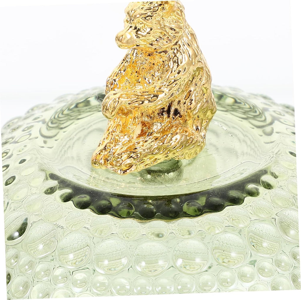 Glass Jewelry Box Storage Jar Jar Storage Containers Apothecary Jar Lidded Glass Jewelry Holder