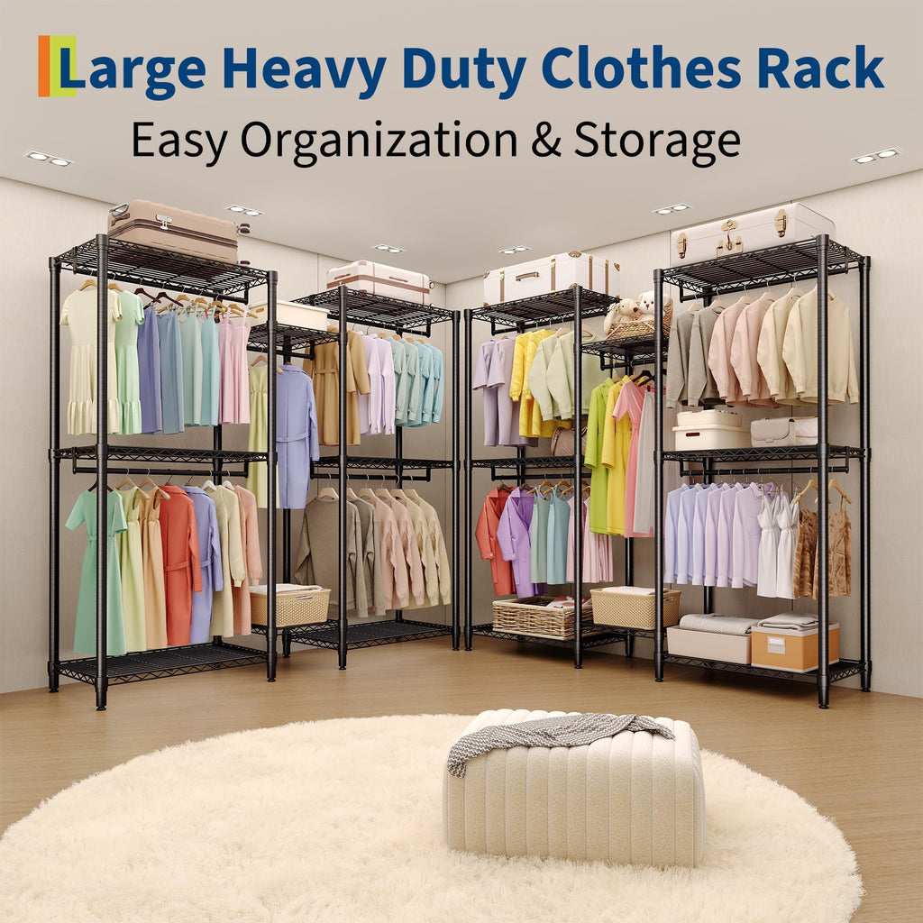 Heavy Duty Garment Rack 5 Hanging Rods