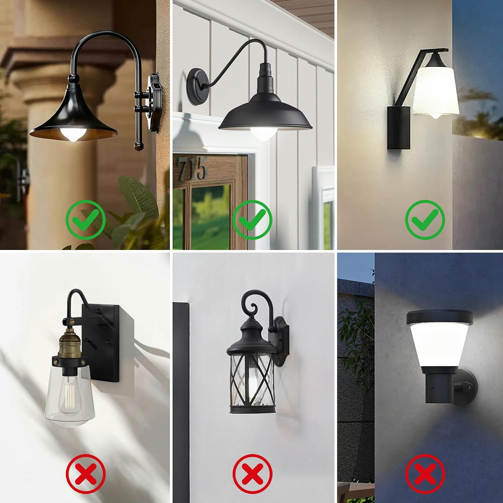 Motion Sensor Light Bulbs, 12W(100W Equivalent) A19 E26 5000K Auto On/Off