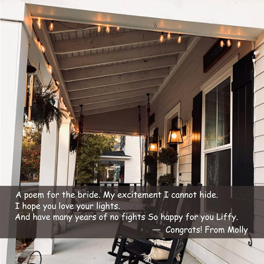 White Outdoor String Lights 200FT Lighting Waterproof Wedding