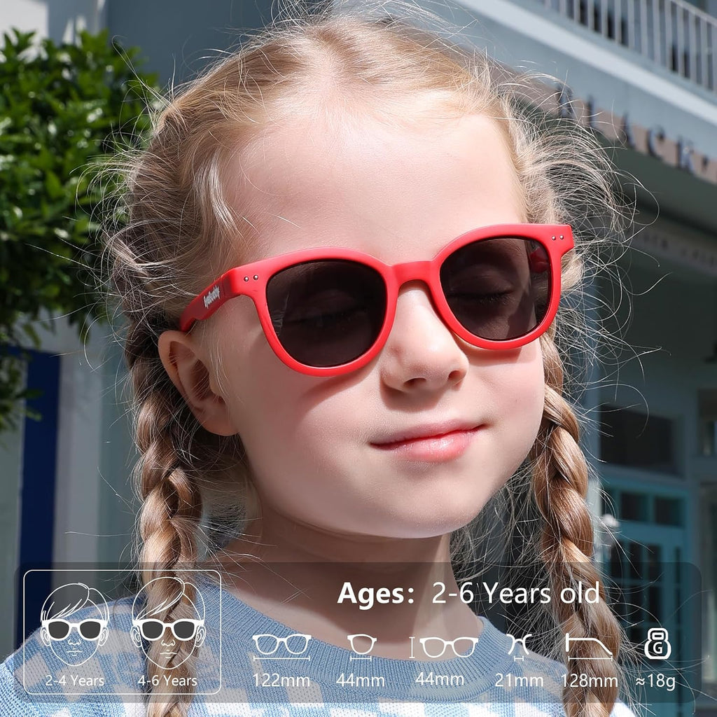 Toddler Kids Sunglasses for Boys Girls Polarized UV400 with Strap