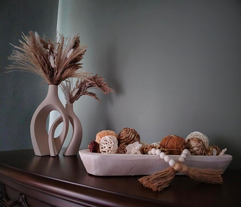 Large Decorative Balls for Bowls, Brown White