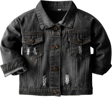 Kids Toddler Baby Boys Girls Casual Outerwear Denim Jacket