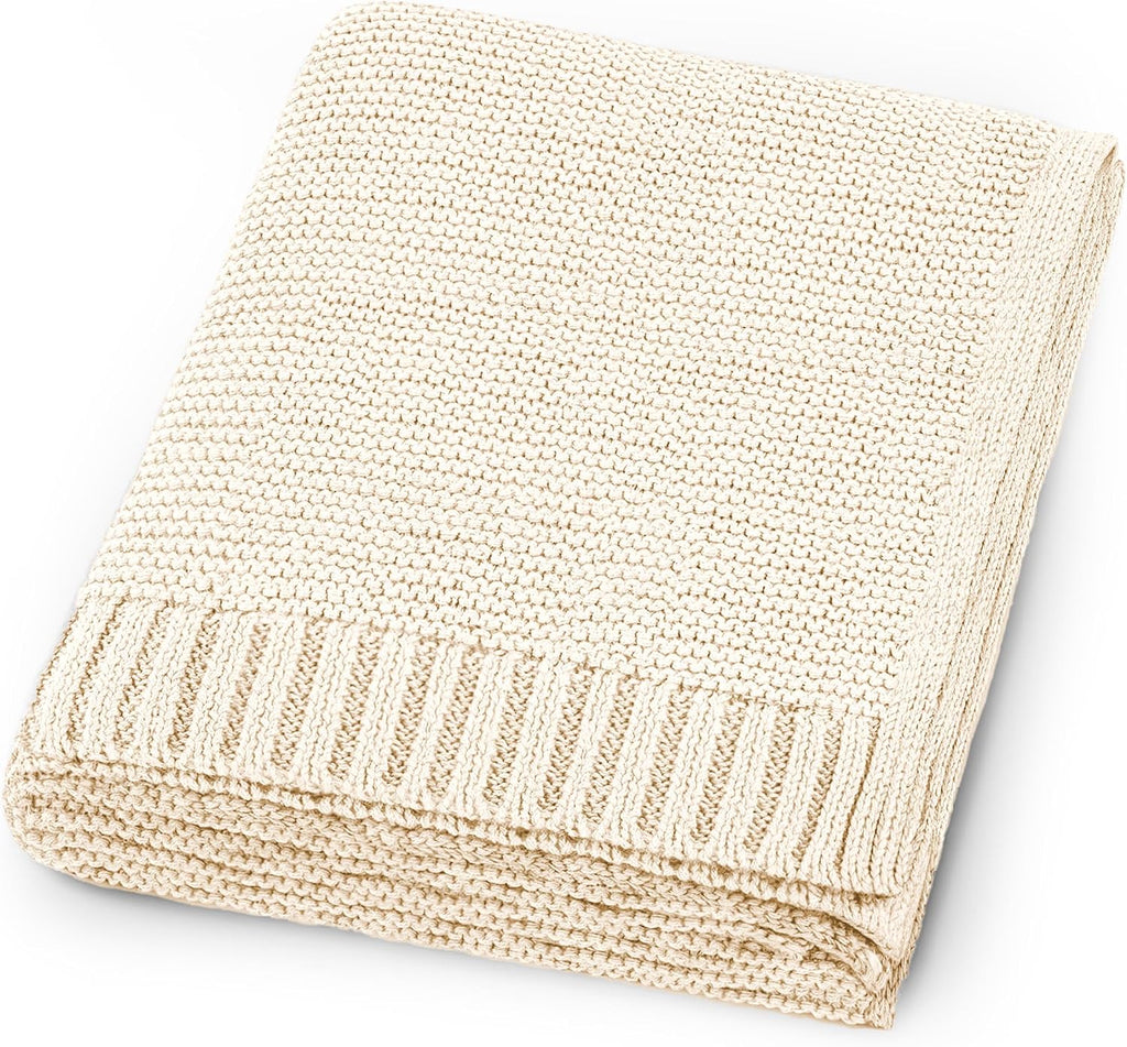 Organic Baby Blanket - 100% Organic Cotton | Ultra-Soft Breathable Newborn Receiving Blanket | Hypoallergenic