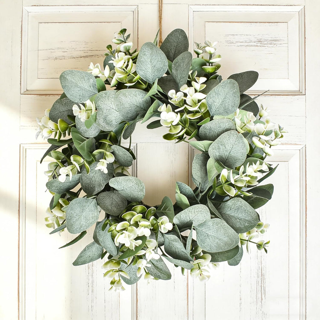 6.56 FT Faux Silver Dollar Eucalyptus Garland, Hanging Greenery Vines Artificial Leaves for Wedding Reception Table