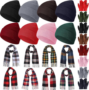 Kids Winter Hat Scarf Gloves Set
