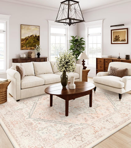 Washable 9x12 Area Rug, Large Rugs