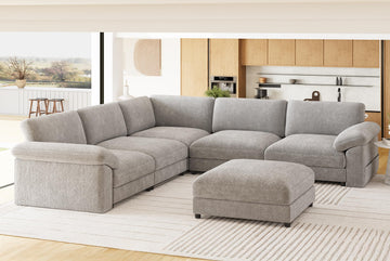 Oversized Sectional Couches, Modular L Shaped Cloud Sofa
