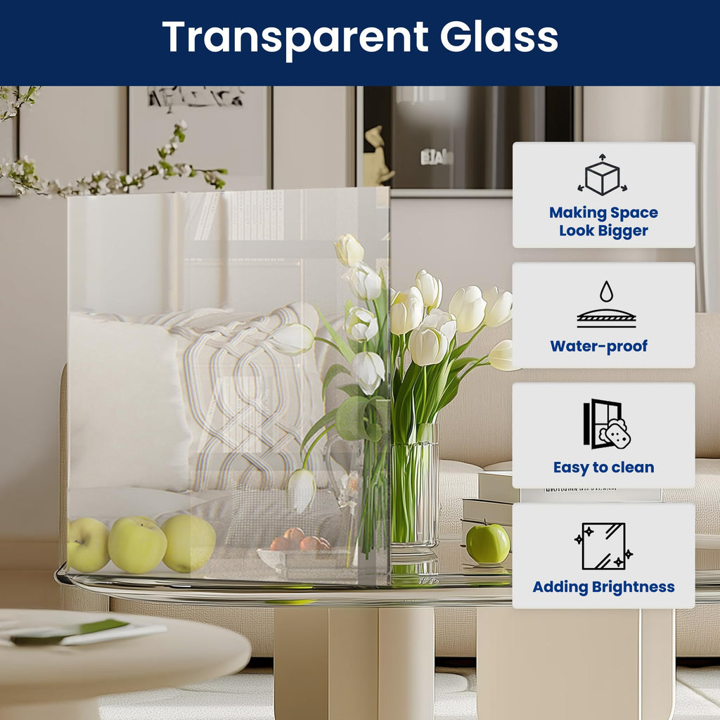 60" x 80" Clear Glass French Interior Solid Core Door Slab