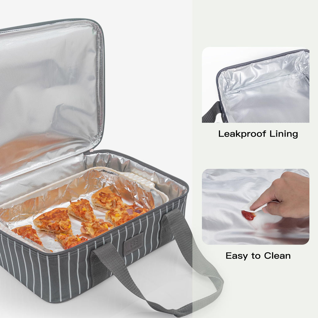 Casserole Carrier for Hot or Cold Food, Insulated Casserole Dish Carrier, Thermal Lasagna Lugger Tote for Potluck
