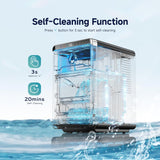LunaArc Crescent Ice Maker Countertop, 16Pcs Ready in 12Mins, 1600Pcs/Day, Auto Deep Cleaning, Timer, Adjustable Ice