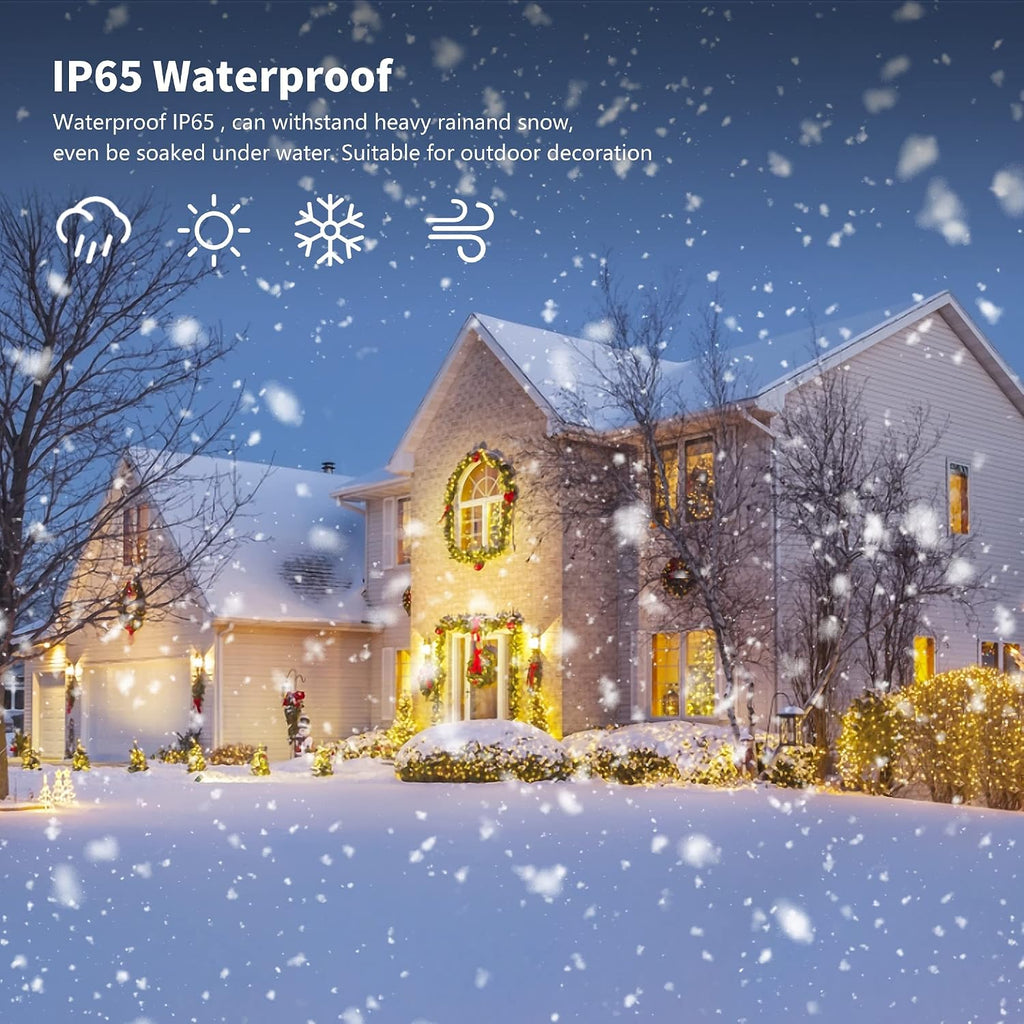 1000 LED Fairy String Lights, 328FT Long Outdoor Christmas Lights, Waterproof IP65 Green PVC Copper Wire Lights, 8