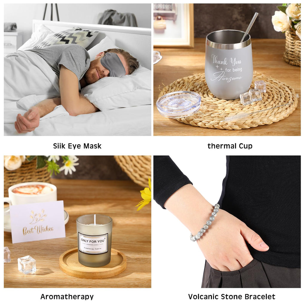 15 Pcs Birthday Gifts for Men Beard Care Set, Unhooded, Grey