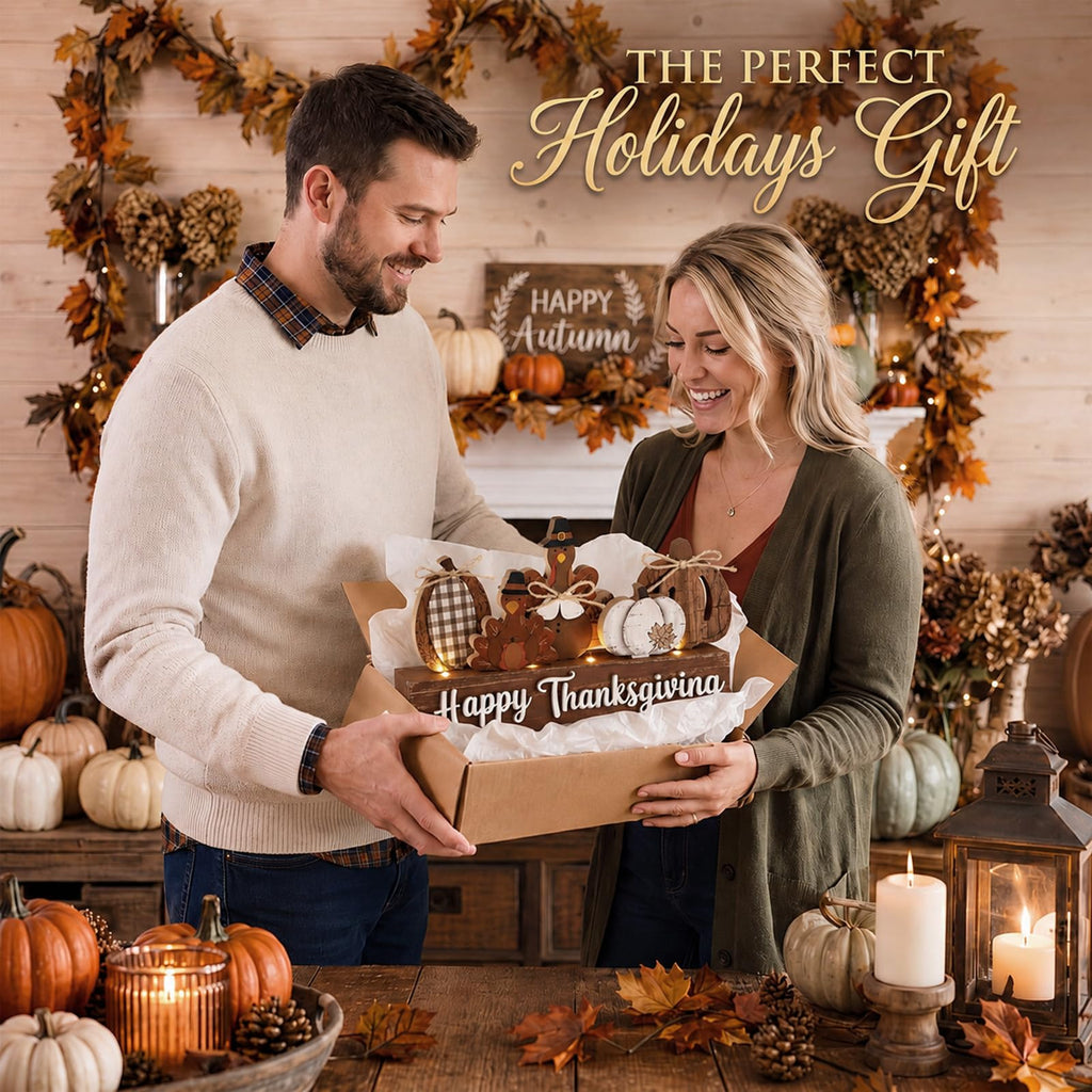 Thanksgiving Turkey Decor, Light up Farmhouse Fall Table Sign