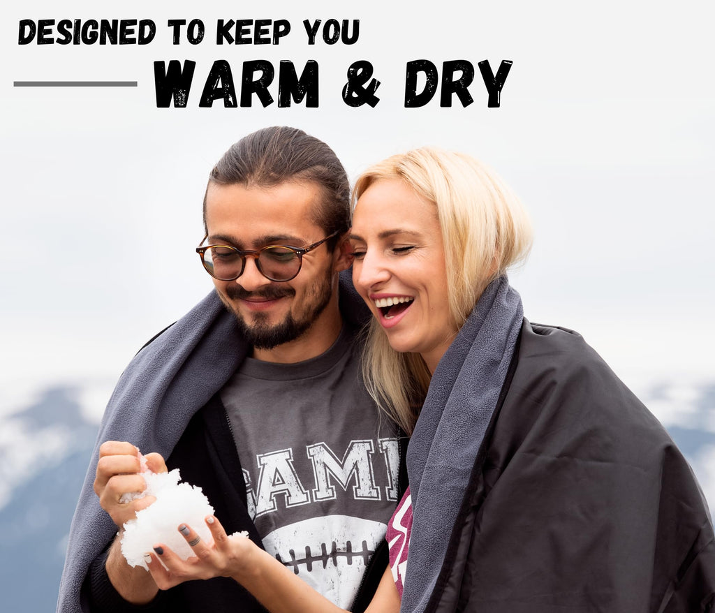 Extra Large Waterproof Windproof Outdoor Stadium Fleece Blanket