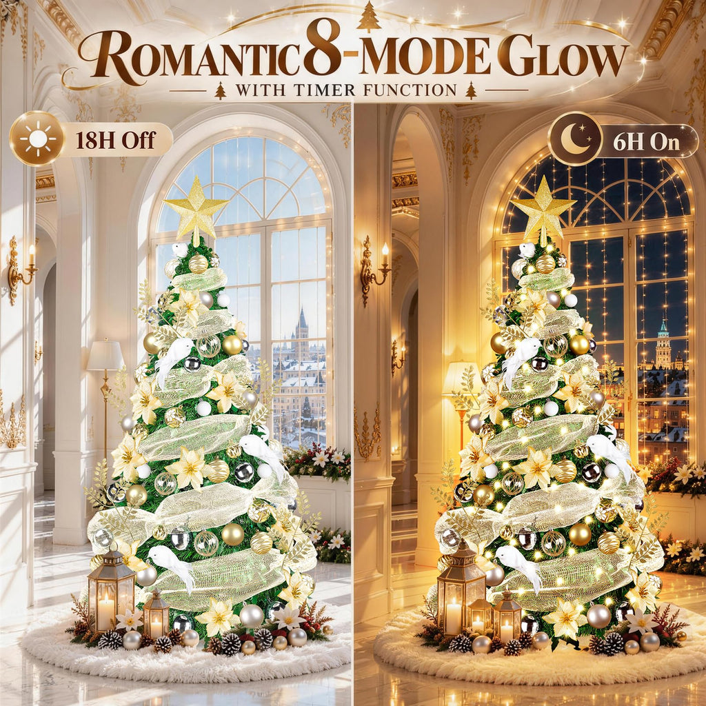 6FT Pre-Lit Pop Up with Remote for Holiday Decor