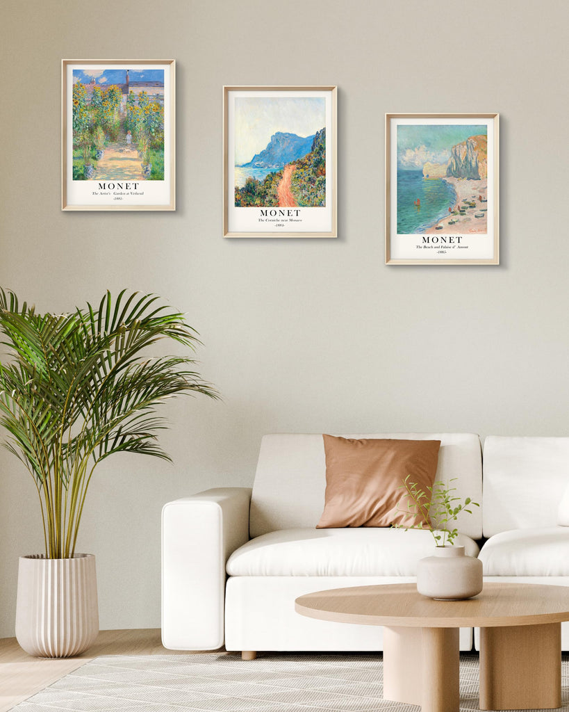 Framed Wall Art, Claude Monet Landscape Canvas Prints Set
