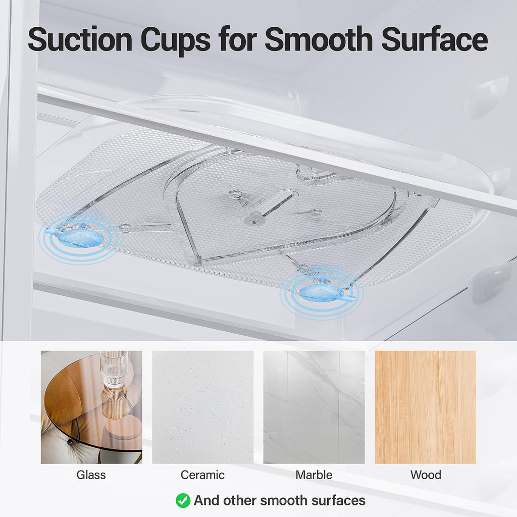 Lazy Susan Organizer Turntable 15.67''x11.7'' for Refrigerator Organizers and Storage, Fridge Organizer, Condiment