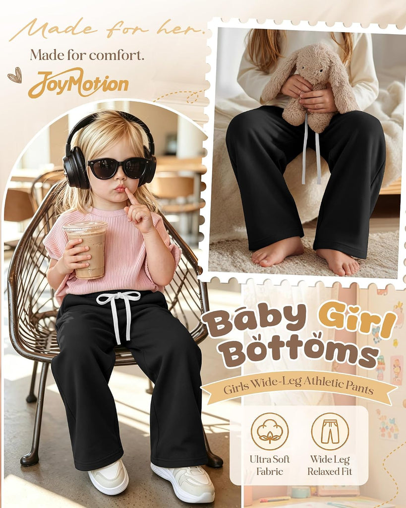 Toddler Girls Wide Leg Sweatpants 18M