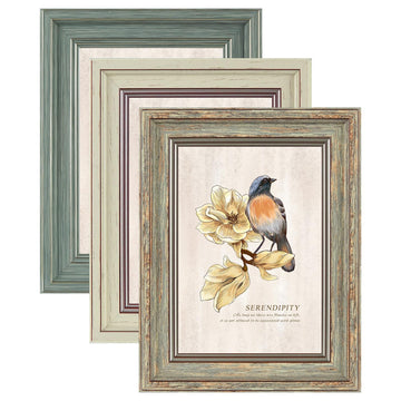 3 Pack 5x7 Picture Frames, Rustic Vintage Photo Frame(Multicolor)