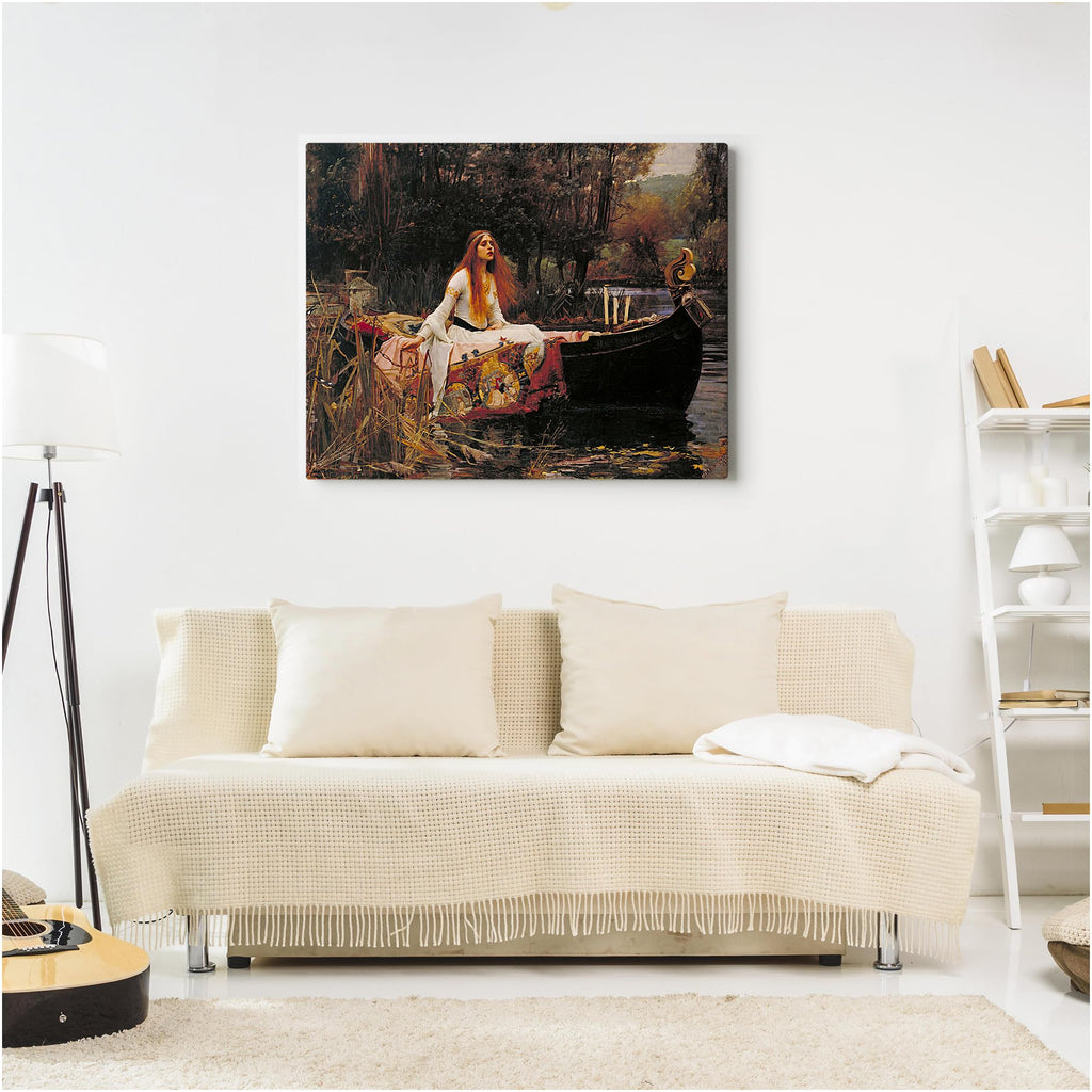 The Lady of Shalott by John William Waterhouse, Canvas Print