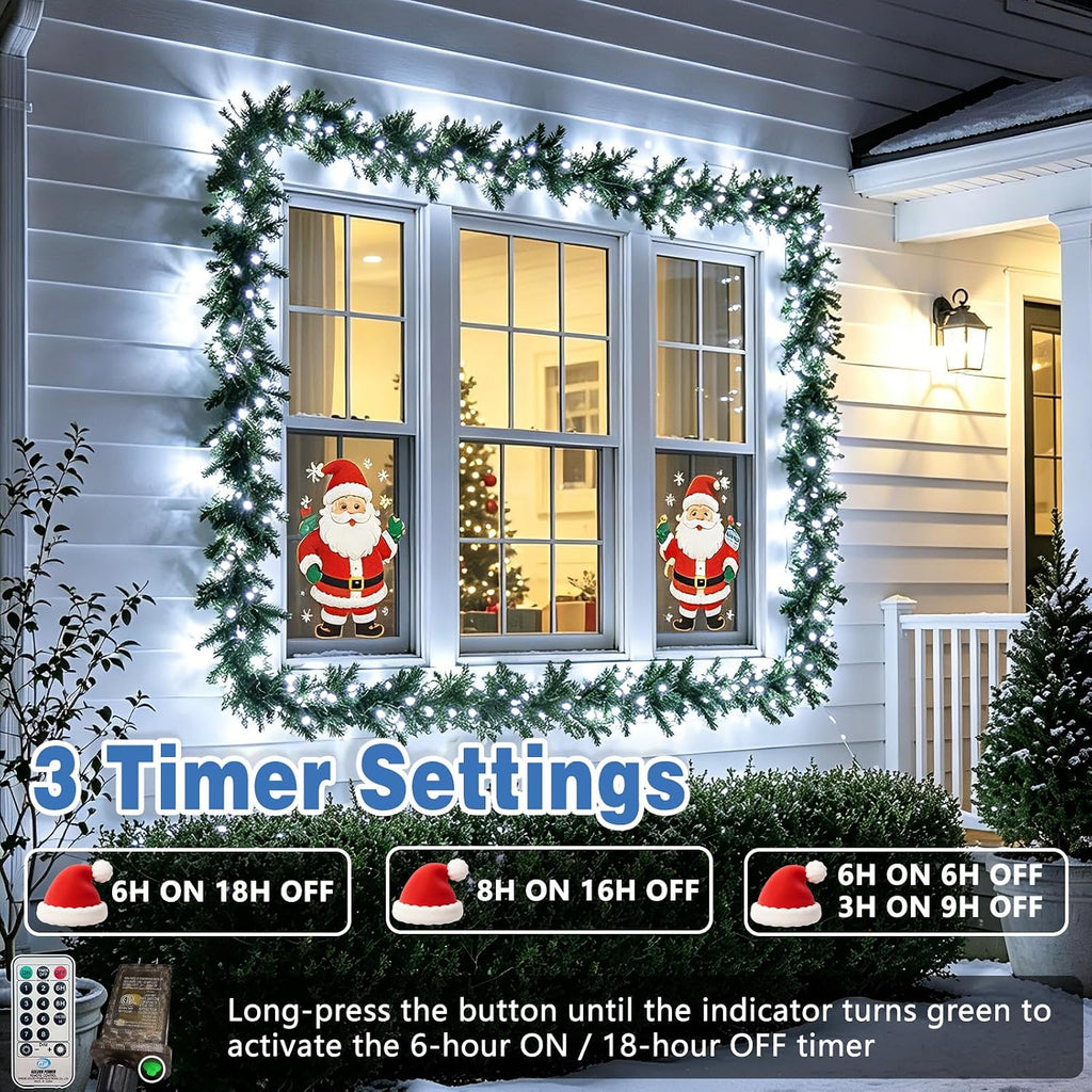 Cluster Lights 50 FT 1000 LED Firecracker String Light Cool White