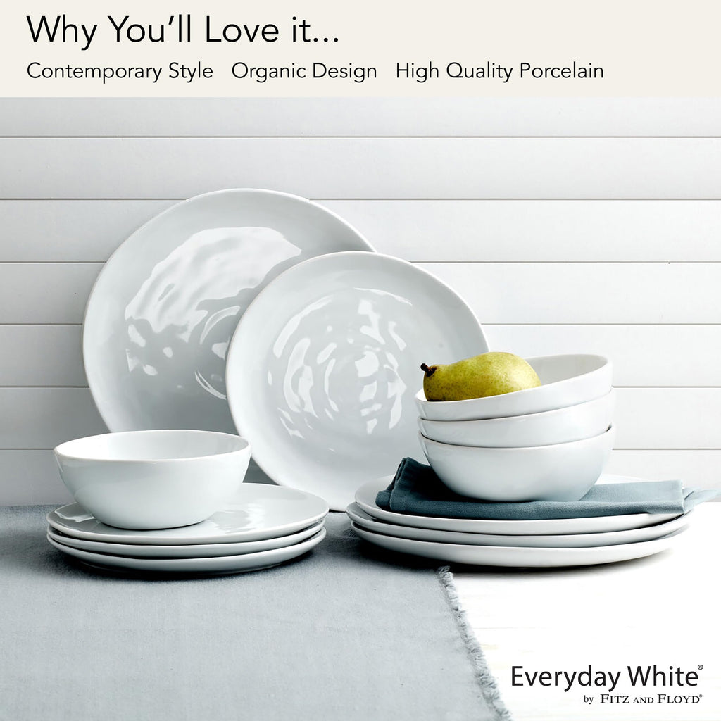 Organic 12 piece Dinnerware Set, Service for 4