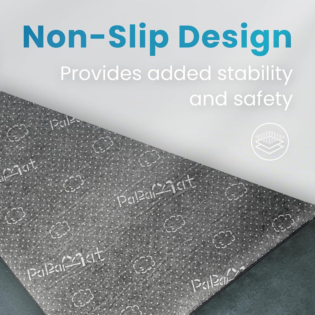 1.3" Thick Baby Play Mat for Floor, 50x50 Padded Playpen Mat,Dark Grey