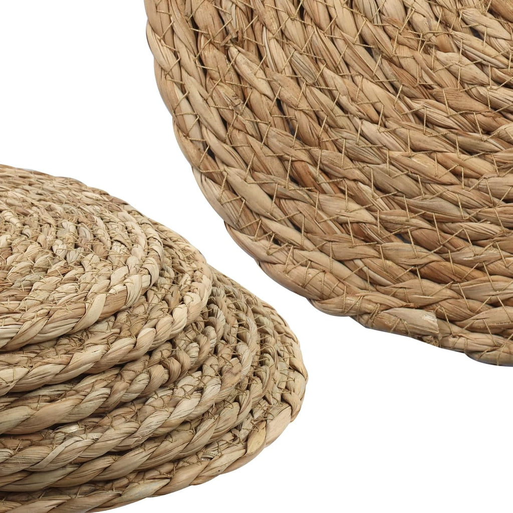 Woven Placemats Round, 12 Inch - Set of 6