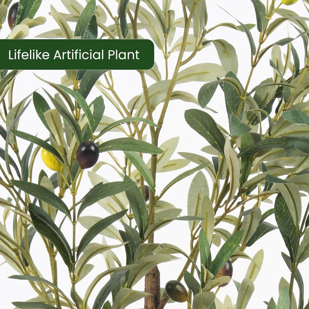 Artificial Fake Olive Tree 7FT 1Pack Faux Olive Tree Decor
