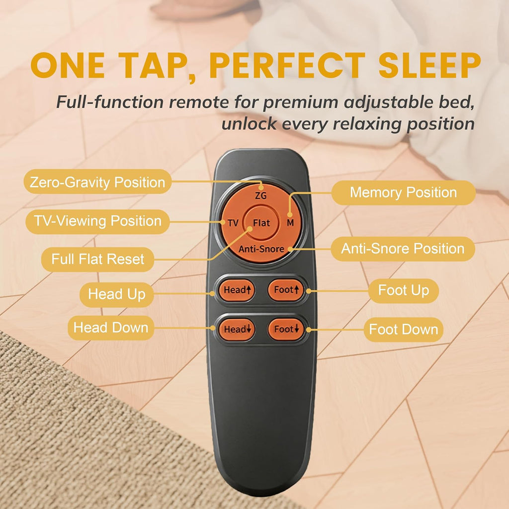 Adjustable Bed Frame, King Adjustable Bed Base