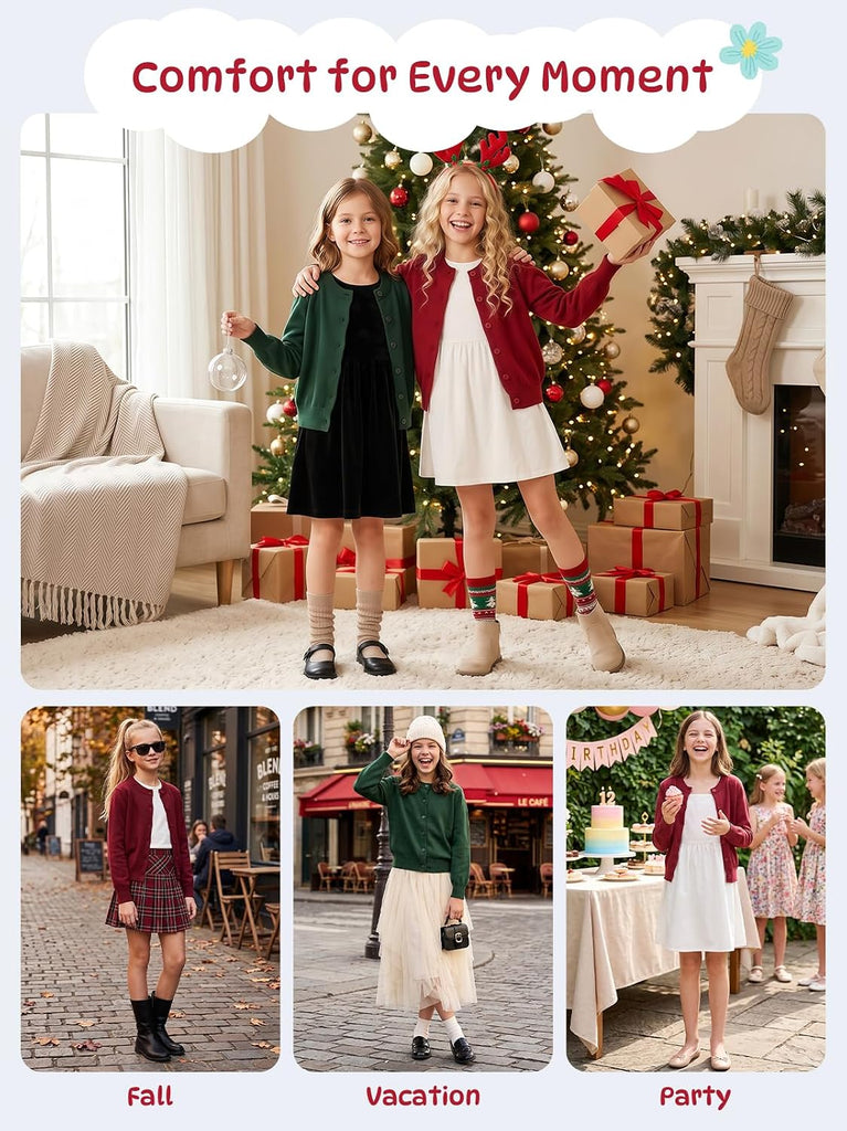 Kids Cotton School Uniforms Sweater
