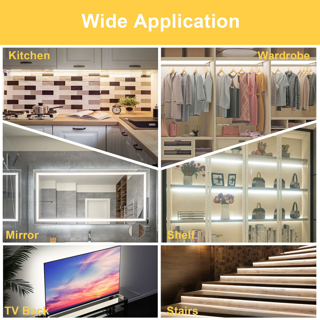 8 PCS 20in Under Cabinet Lighting Kit