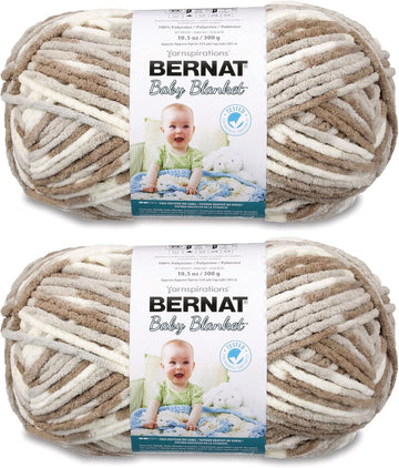 Baby Blanket Little Sandc Yarn - 2 Pack of 300g/10.5oz - Polyester - 6 Super Bulky - 220 Yards - Knitting/Crochet