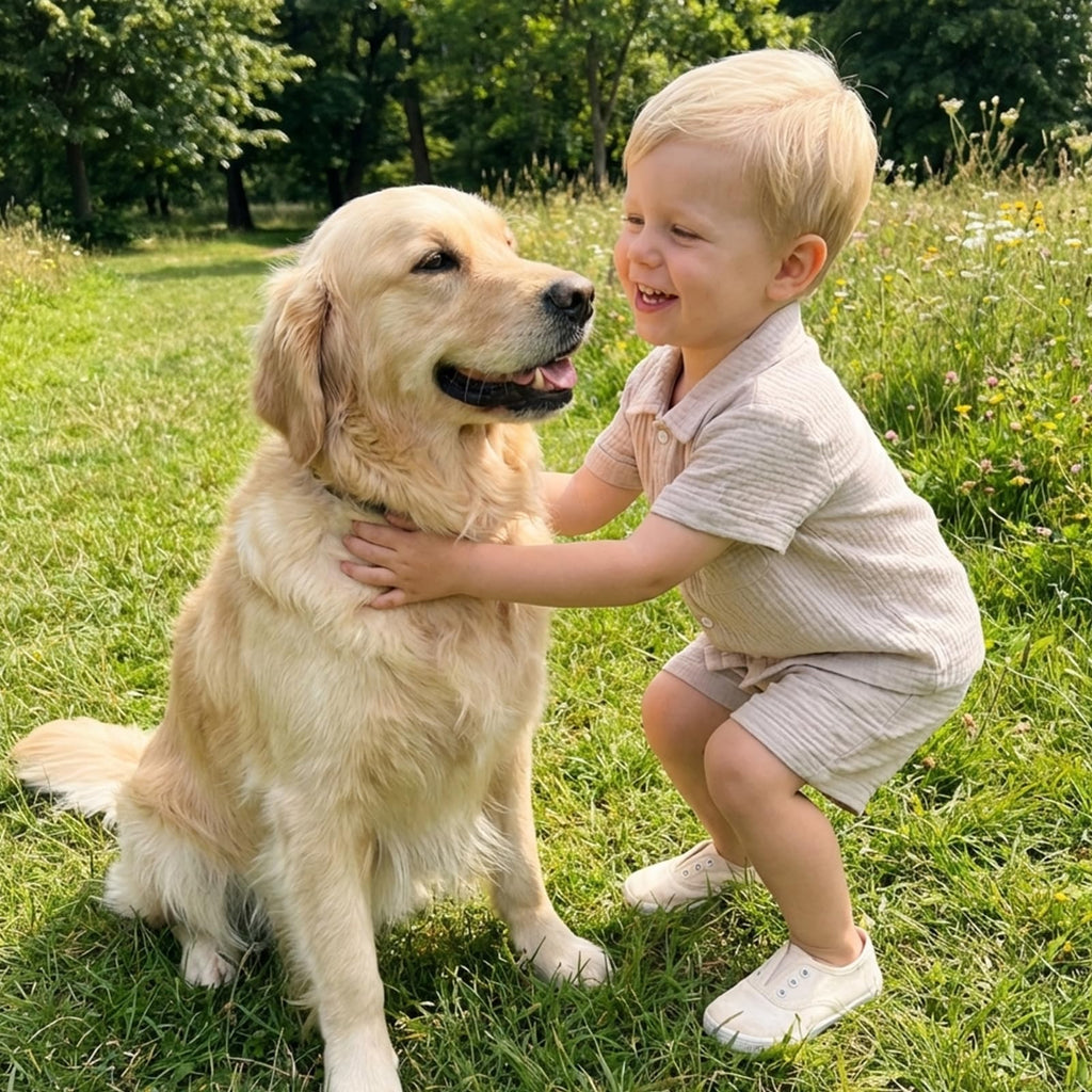 Boys Clothes Set Toddler Infant Boys Button-down Shirt Tops + Cotton Gauze Shorts Summer Outfit 2PCS with Pockets