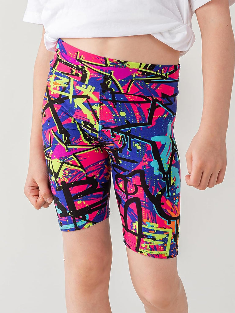 5/7/10 Pack Girls Bike Shorts 2.36" High Waisted Prints/Solid Yoga Shorts for Toddler Girls Running Dance Jump Sports