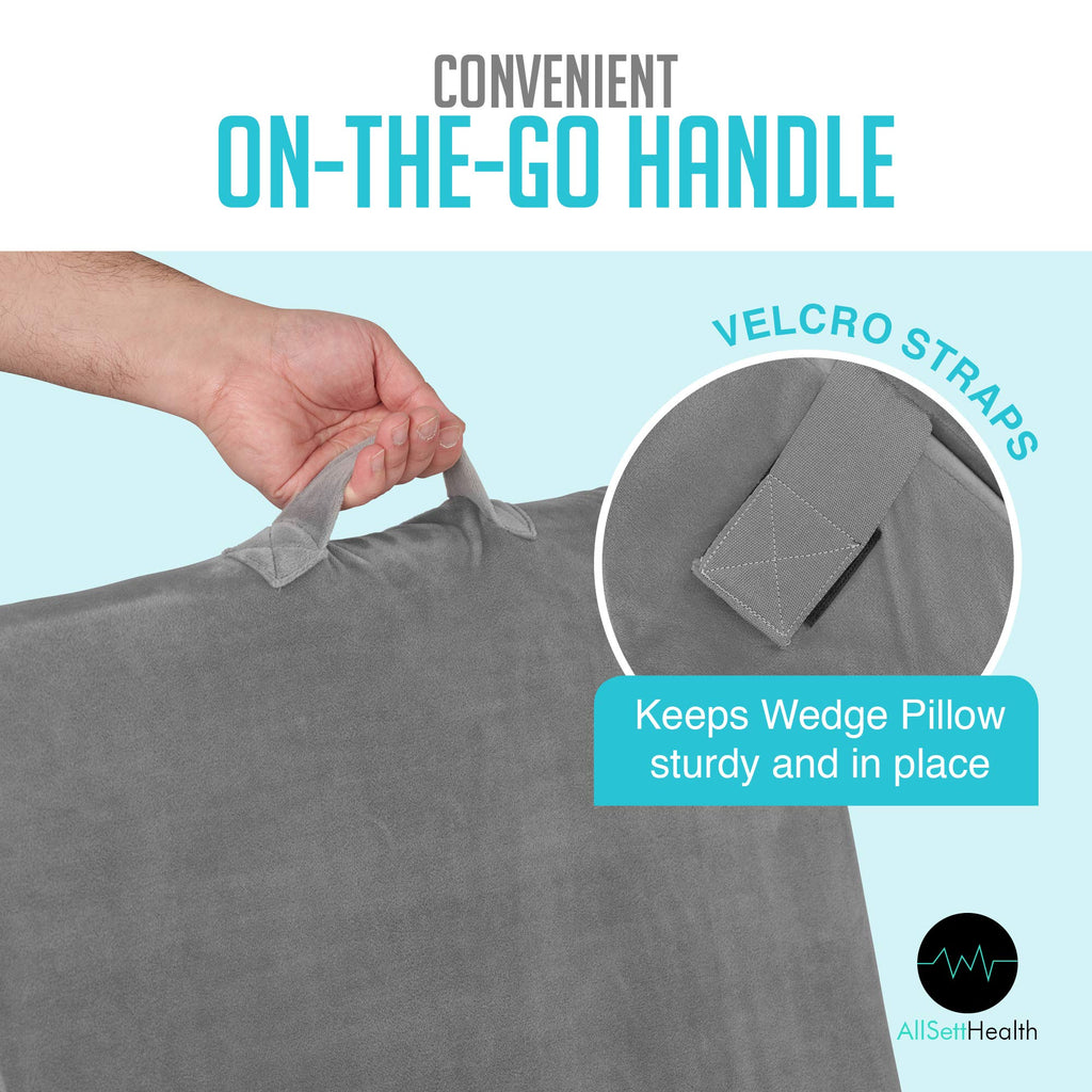 Adjustable 7-in-1 Comfort Bed Wedge Pillow for Snoring, Sleep Apnea, Heartburn & Acid Reflux