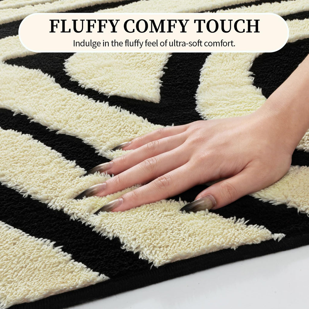 Zebra Hallway Runner Rugs : Modern Washable Non Slip Kitchen Rug