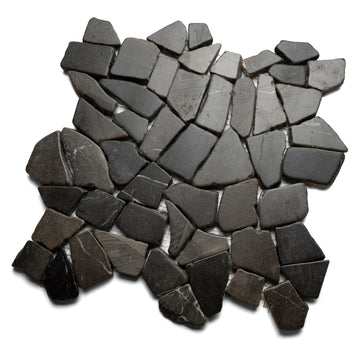 CNK Grey XL Stone - 12" x 12" Unpolished Natural Stone Backsplash, and Outdoor Flooring | Durable Eco-Friendly Easy