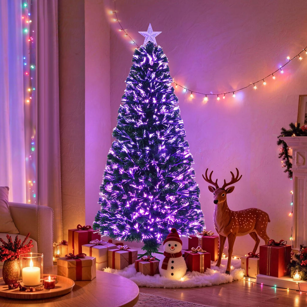 5FT Fiber Optic Christmas Tree with Top Star