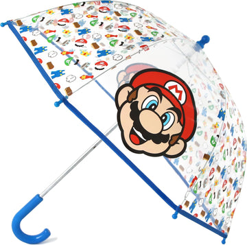 Kids Umbrella for Boys and Girls Dome clear bubble umbrellas for Rain Windproof & Transparent with Easy Grip Handle