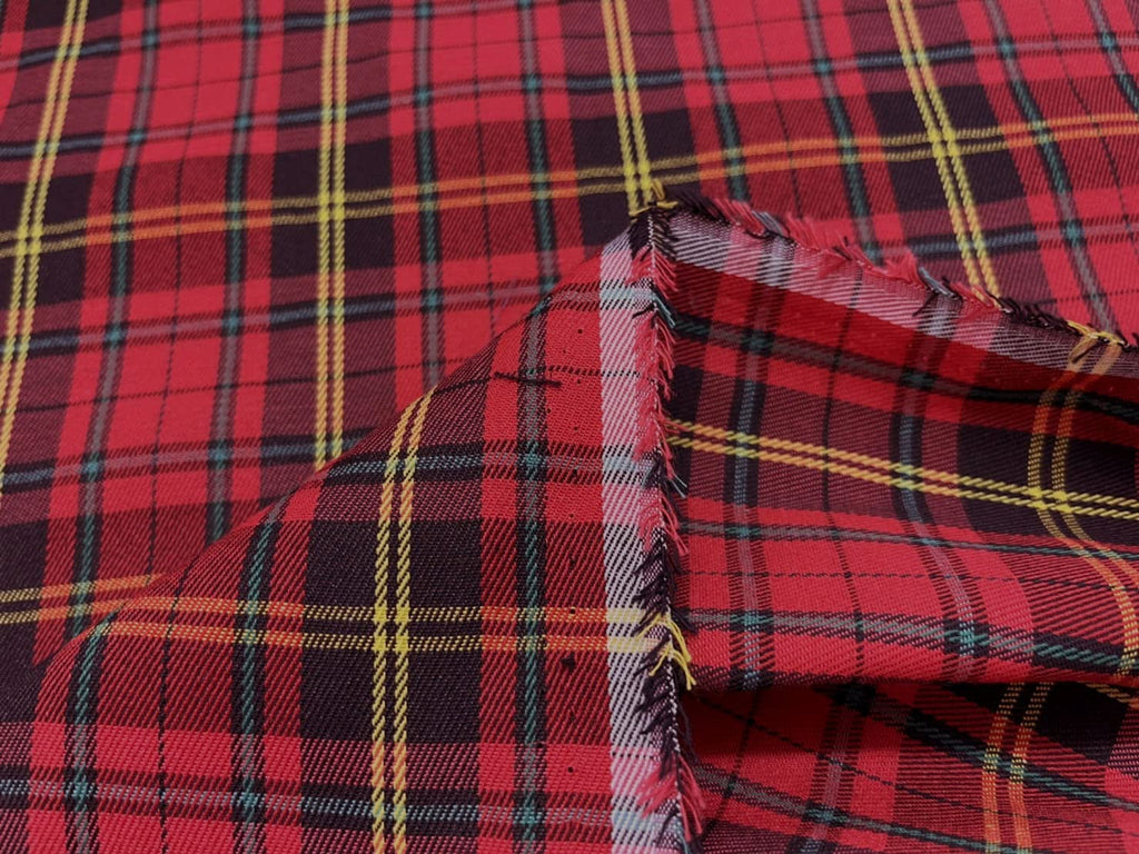 60 Inch Plaid Scottish Traditional Pattern Tartan Motif Printed 100% Woven Cotton Fabric for Clothing Tablecloth