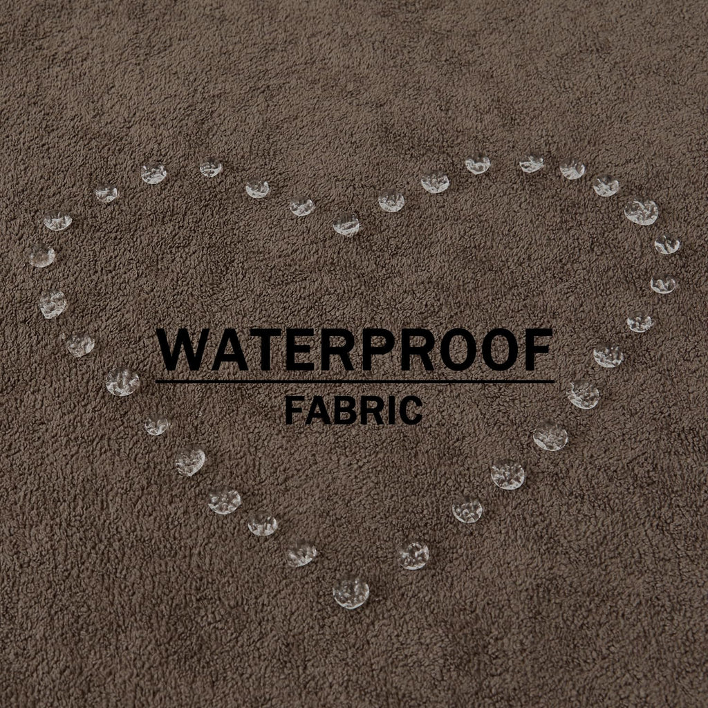 Soft Waterproof Pillow Covers 22x22 Inch 2 Pack, Coco Brown