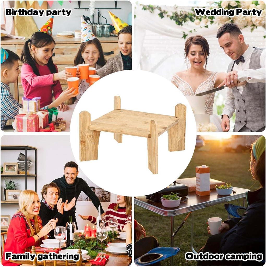 Natural Wooden Drink Dispenser Stand, Beverage Dispenser Stand and Water Jug Holder Glass Water Jugs Base