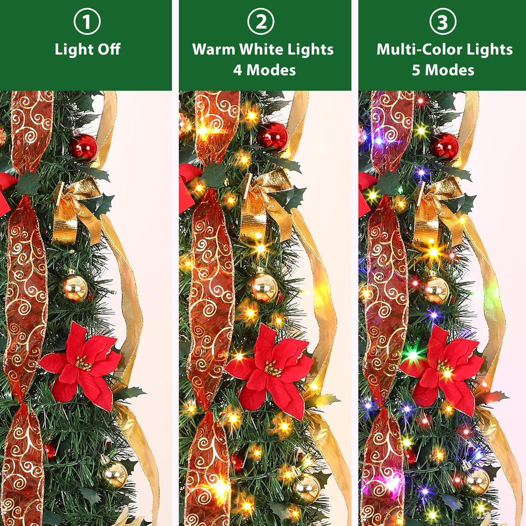 4FT Pop Up Pencil, Remote, Dual Color Lights